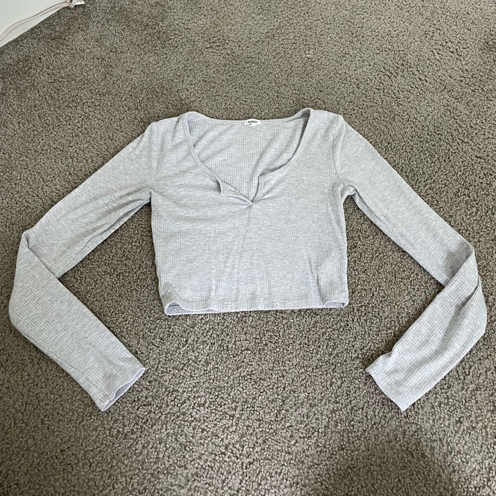 Cropped Long Sleeve Shirt
